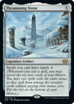 MTG Thrumming Stone, NM-Mint, English Double Masters 2022 - Image 1