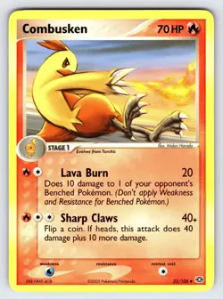 Combusken 25/106 2005 EX Emerald Pokemon Card TCG Nintendo Non Holo - Nm/Vlp - Image 1