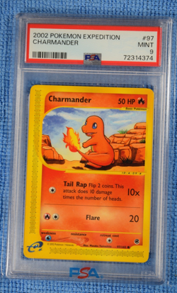 Pokemon Expedition Charmander 97/165 PSA 9 Mint Wotc Tcg Card Masako Yamashita - Image 1