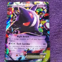 Pokemon Gengar EX TCG Holo Card Phantom Forces Ultra Rare 34/119 - Image 1