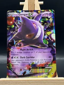 Pokemon TCG Gengar EX TCG Holo Card Phantom Forces Ultra Rare 34/119 - Image 1