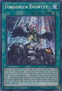 Forbidden Droplet - BROL-EN090 - Secret Rare - 1st Edition NM Yugioh Brothers of - Image 1