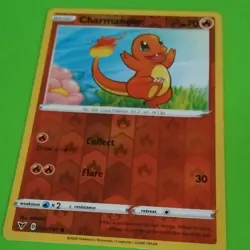 Pokemon TCG Charmander Vivid Voltage 023/185 Reverse Holo Common - Image 1
