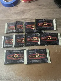 (10) Sealed Middle Earth The Wizards CCG limited Edition Booster Packs LOTR ICE - Image 1