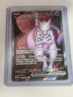 Team Rocket’s Mewtwo EX 213/182 Full Art | Pokemon TCG SV: Destined Rivals | NM - Image 1
