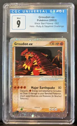 Groudon EX 2003 Black Star Promo #002 | CGC 9 - Image 1