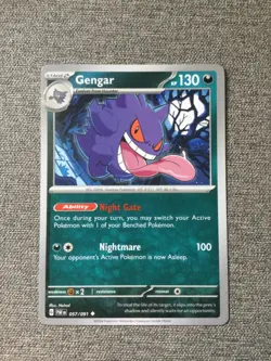 Pokemon TCG Card - Gengar 57/91 Uncommon | 2024 Paldean Fates | NM/Mint - Image 1