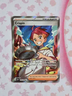 Crispin Full Art Trainer Stellar Crown Holo 164/142 SV07 Mint - Image 1