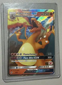 Pokemon TCG Charizard GX Hidden Fates 9/68 Holo Ultra Rare - NM - Image 1