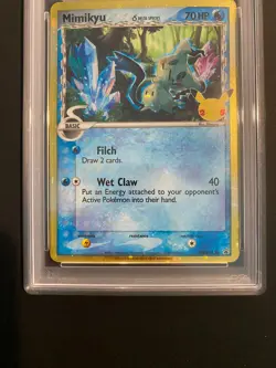 Pokemon Mimikyu (Delta Species) SWSH136 Celebrations Promo Card PSA 9 Mint - Image 3