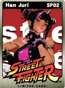 HAN JURI Holographic Street Fighter Limited Anime Collectible Card - Image 2