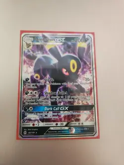Pokemon TCG 2017 Sun & Moon Base Set 80/149 Umbreon GX CARD - Image 1