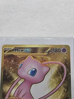 Pokemon Mew EX Gold TCG 205/165 SV 151 Scarlet & Violet Hyper Rare Holo Card - Image 2