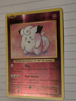 Clefairy - 63/108 - Pokemon Evolutions XY Reverse Holo Rare Card - MINT - Image 3