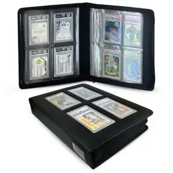 Premium Card Slab Binder – Black Zip Binder for PSA, CGC, CSG, One Touch Slab... - Image 1