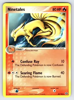 Ninetales 38/106 2005 EX Emerald Pokemon Card TCG Nintendo Non Holo - Nm/Vlp - Image 1