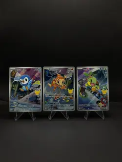 Pokemon 2026 First Partner Illustration Collection Series 1 FULL Set (9 Cards) - Image 3