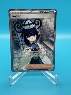 Gwynn Pokemon Pitch Black Full Art Trainer Card 109/084 Pre-release In Hand - Image 1