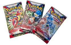 Pokemon Scarlet & Violet Booster Pack - 10 Cards /per Pack - SEALED Lot of 3 - Image 1