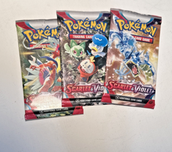 Pokemon Scarlet & Violet Booster Pack - 10 Cards /per Pack - SEALED Lot of 3 - Image 2