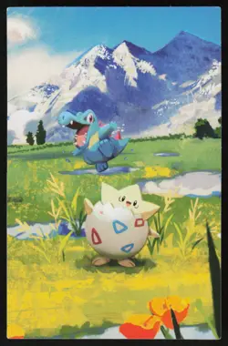 Togepi & Totodile Art Card Ascended Heroes Pokemon Near Mint - Image 1
