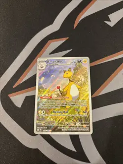 Ampharos Pokemon TCG 090/086 Illustration Rare ME04 Chaos Rising NM - Image 1