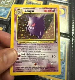 Pokemon TCG Fossil Gengar 5/62 Holo Rare Unlimited 1999 English 80 HP - Image 1