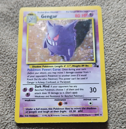 Pokemon TCG Gengar 5/62 Fossil Holo Rare Holo ENG 1999 Wizards of the Coast - Image 1