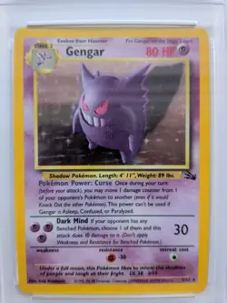 Pokemon TCG Gengar Fossil Holo Rare PSA 7 Near Mint 5/62 - Image 2