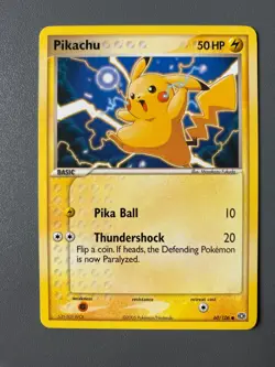 Pikachu 60/106 Regular Common EX Emerald Pokemon Card NM - Image 1