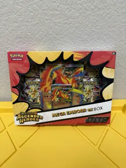 Pokemon TCG: Mega Evolution Ascended Heroes Mega Emboar ex Box Factory-Sealed - Image 1