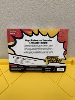 Pokemon TCG: Mega Evolution Ascended Heroes Mega Emboar ex Box Factory-Sealed - Image 2