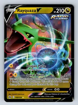 Pokemon Rayquaza V Ultra Rare Crown Zenith 100/159 - Image 3