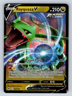 Pokemon Rayquaza V Ultra Rare Crown Zenith 100/159 - Image 5