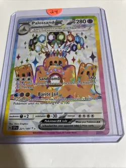 Palossand ex 221/191 Ultra Rare Holo SV08: Surging Sparks Pokemon Card - Image 1