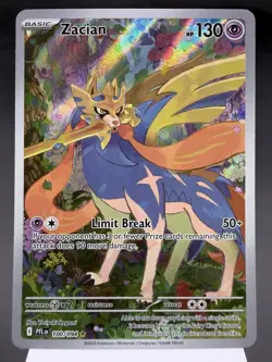 Zacian 100/094 - Illustration Rare - Phantasmal Flames Pokemon Card MINT - Image 1