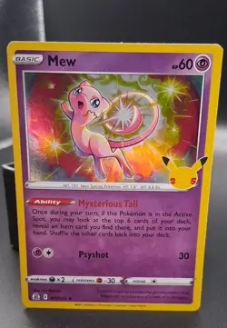 Mew 011/025 Celebrations Holo Rare Pokemon TCG NM - Image 1
