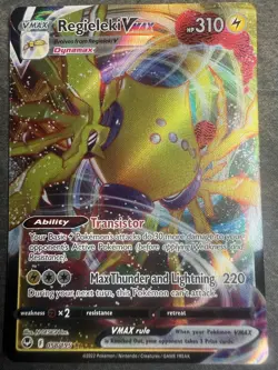 Regieleki VMAX 058/195 Holo Ultra Rare Prize Pack Series Cards Pokemon Holo MP - Image 1