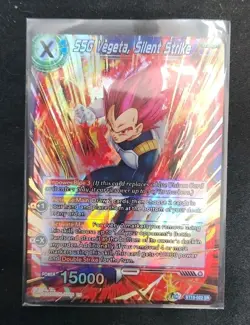 SSG Vegeta Silent Strike BT16-022 SR Foil Dragon Ball Super TCG Card Near Mint - Image 1