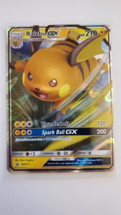 Pokemon - Hidden Fates - Raichu GX SM213 Promo - Near Mint - Image 1