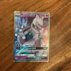 2019 Pokemon Hidden Fates Mewtwo GX Full Art 31/68 - Image 1