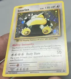 Pokemon TCG Snorlax XY179 Holo Black Star Promo - W/Swirl 🌀 - Image 3