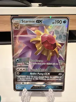 Pokemon Card Hidden Fates Starmie GX 14/68 Rare GX Holo - Image 1
