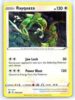 Rayquaza SWSH029 Cosmo Sword & Shield Promo Cards Pokemon - Image 1