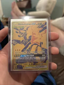 Pokemon Pikachu & Zekrom GX TCG Sun & Moon SM248 Holo Jumbo Promo Card - Image 1