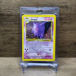 Pokemon Gengar 5/62 Fossil Holo Rare WOTC Vintage 1999 - LP/NM Card - Image 1