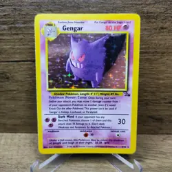 Pokemon Gengar 5/62 Fossil Holo Rare WOTC Vintage 1999 - LP/NM Card - Image 2
