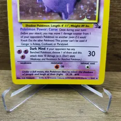 Pokemon Gengar 5/62 Fossil Holo Rare WOTC Vintage 1999 - LP/NM Card - Image 3