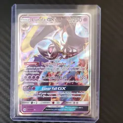 Pokemon TCG Lunala GX Full Art Holo SM Base Set Ultra Rare 66/149 250 HP Eng - Image 1