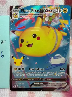 Pokemon TCG 25th Celebrations Flying Pikachu VMAX 007/025 Rare Holo NM - Image 1
